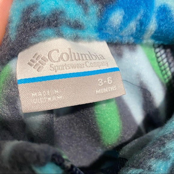 Girls Columbia Jacket Spring Magnolia Floral NWT Blue Tropical Fleece Coat NWT - Picture 3 of 4
